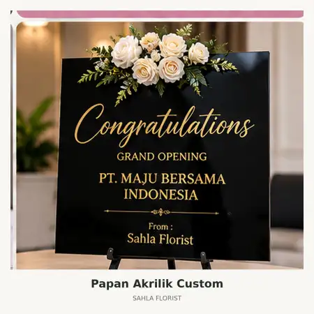 Papan Bunga Akrilik Tanjung Piayu
